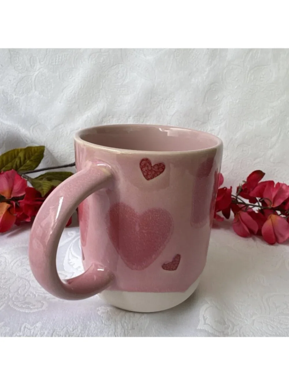 Spectrum Design Pink Ceramic 17 oz Love Hearts I Heart You Coffee Mug Nordstrom